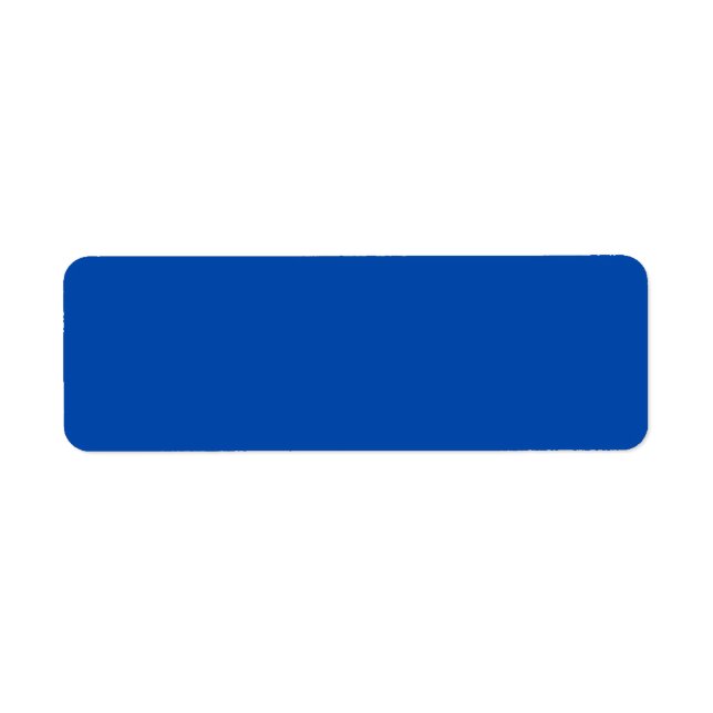 Etiqueta de Endereço de Devolução Azul Cobalto (Frente)