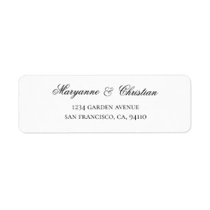 Etiqueta de Endereço de Devolução ⎥ Caligrafi