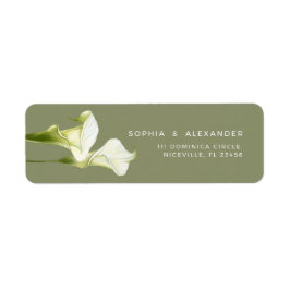 Etiqueta de Endereço de Devolução Calla Lilies Cas