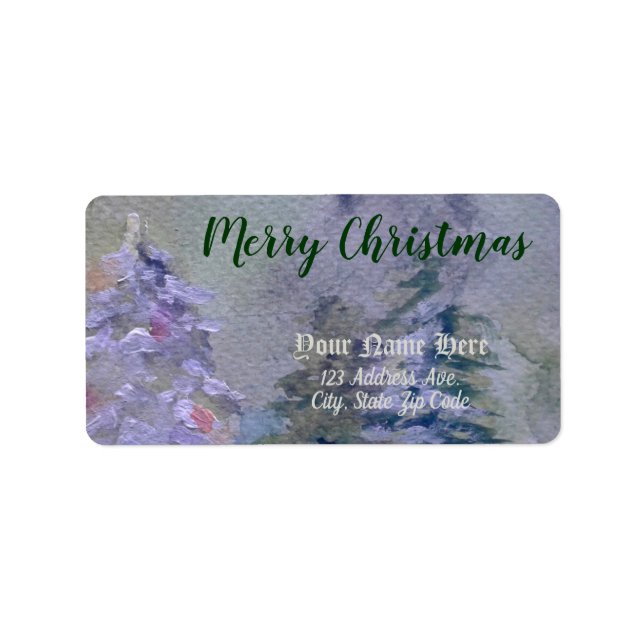 Etiqueta de Endereço de Devolução da Árvore de Nat (Frente)