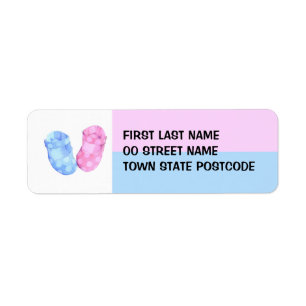 Etiqueta de Endereço de Devolução de Booties de