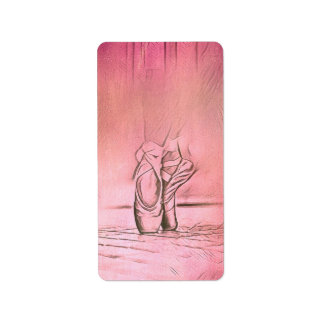 Etiqueta de Endereço de Devolução de Calçados Rosa