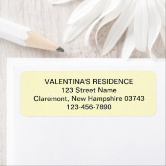 Etiqueta de Endereço de Devolução de Casamento com