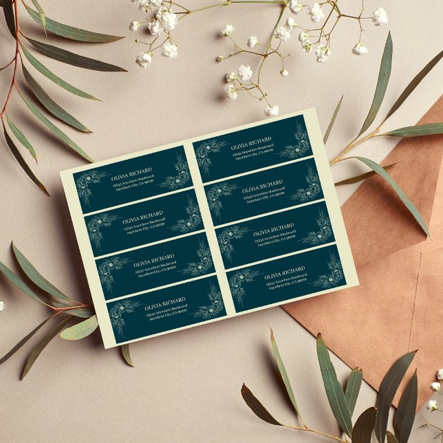 Etiqueta de Endereço de Devolução de Casamento de  (Criador carregado)