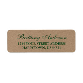 Etiqueta de Endereço de Devolução de Casamento em 