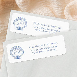 Etiqueta de Endereço de Devolução de Casamento Mon