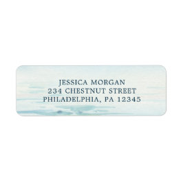 Etiqueta de Endereço de Devolução de Casamento na 