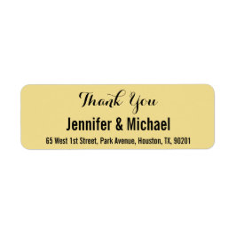 Etiqueta de Endereço de Devolução de Casamento Per