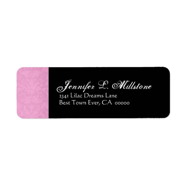 Etiqueta de Endereço de Devolução de Cinza Branca  (Frente)