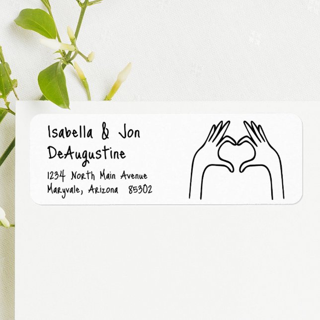 Etiqueta de Endereço de Devolução de Convites de c (Criador carregado)