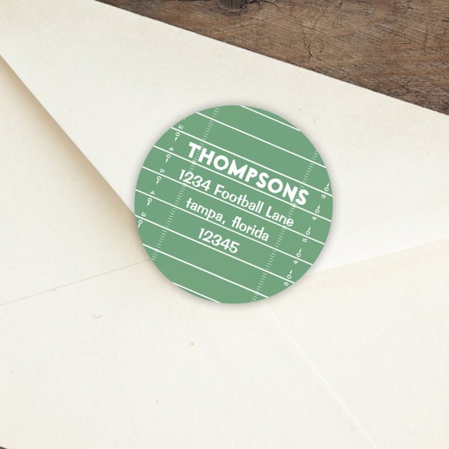 Etiqueta de Endereço de Devolução de Futebol Espor (Criador carregado)