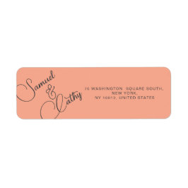 Etiqueta de Endereço de Devolução de Nome e Endere