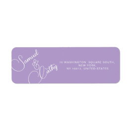 Etiqueta de Endereço de Devolução de Nome e Endere