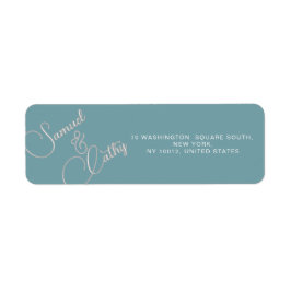 Etiqueta de Endereço de Devolução de Nome e Endere