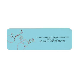 Etiqueta de Endereço de Devolução de Nome e Endere