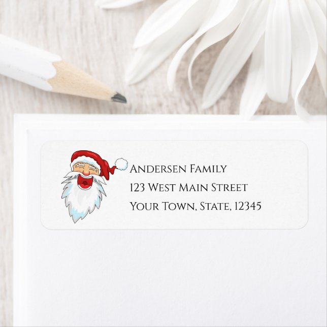 Etiqueta de Endereço de Devolução de Papais noeis  (Insitu)