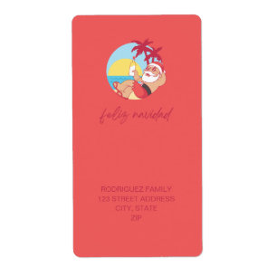 Etiqueta de Endereço de Devolução de Papais noeis