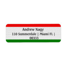 Etiqueta de Endereço de Devolução de Sinalizador d