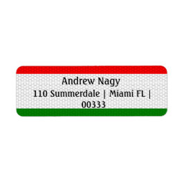 Etiqueta de Endereço de Devolução de Sinalizador d