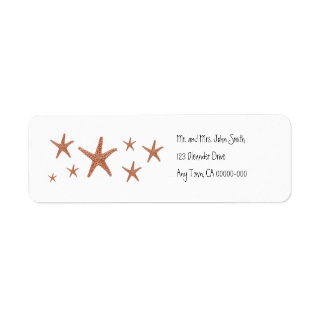 Etiqueta de Endereço de Devolução de Starfish (Frente)