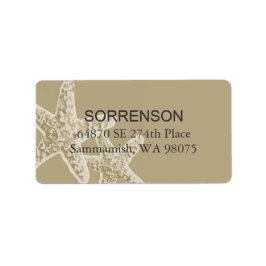 Etiqueta de Endereço de Devolução de Starfish