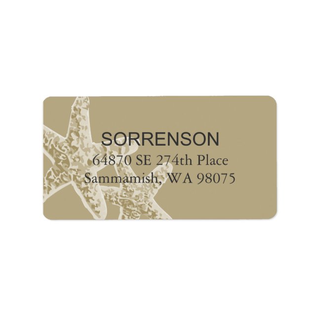 Etiqueta de Endereço de Devolução de Starfish (Frente)