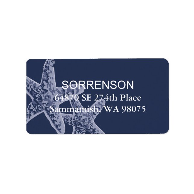 Etiqueta de Endereço de Devolução de Starfish (Frente)