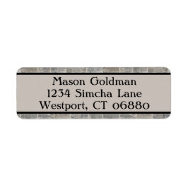 Etiqueta de Endereço de Devolução de Tijolo de Cin