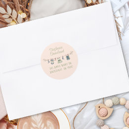 Etiqueta de Endereço de Devolução do Chá de Bebê M