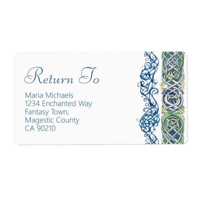 Etiqueta de Endereço de Devolução do Dragão Celula (Frente)