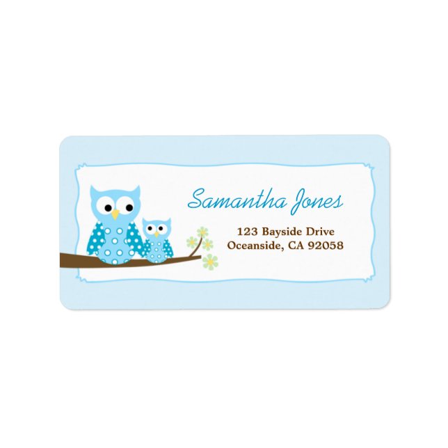 Etiqueta de Endereço de Devolução Grande do Cabelo (Frente)