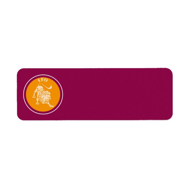 Etiqueta de Endereço de Devolução Leo (Frente)