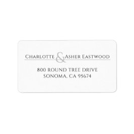 Etiqueta de Endereço de Devolução Personalizada co