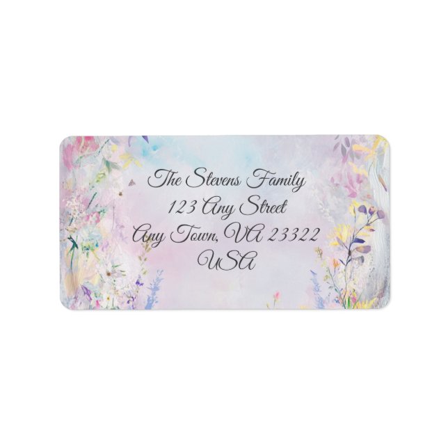 Etiqueta de Endereço de Devolução Personalizável A (Frente)