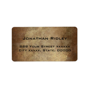 Etiqueta de Endereço de Entrega de Cobre