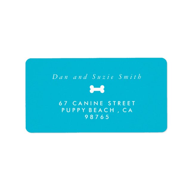 Etiqueta de Endereço de Feriado Ósseo do Ano Mais  (Frente)