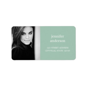 Etiqueta de Endereço de Fotografia Personalizada