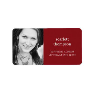 Etiqueta de Endereço de Fotografia Personalizada