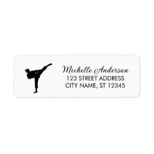 Etiqueta de endereço de Karate / Taekwondo / judo