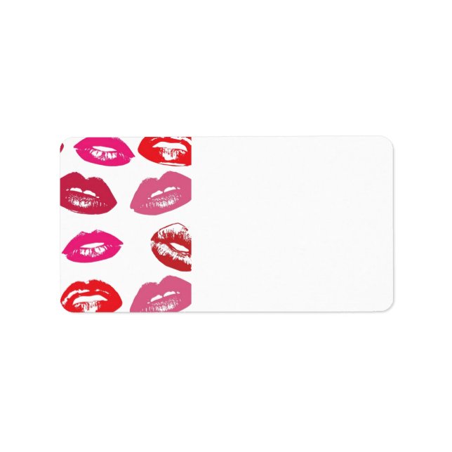 Etiqueta de Endereço de lábios (Frente)