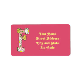 Etiqueta de endereço de margarida para personaliza