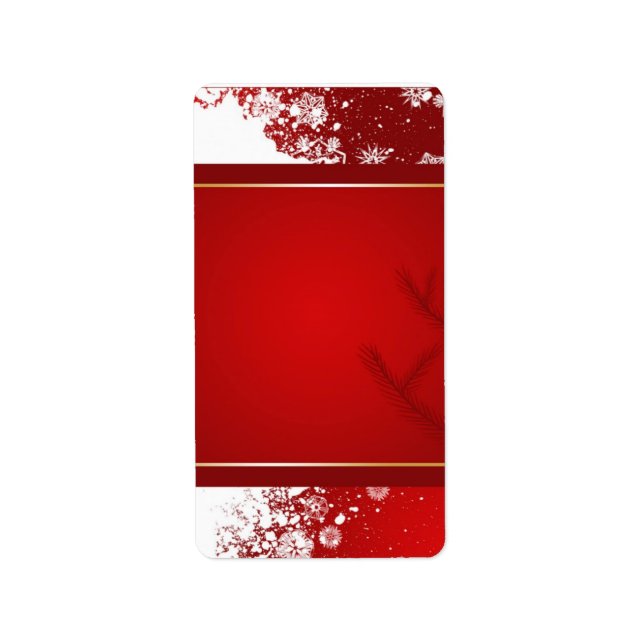 Etiqueta de Endereço de Natal (Frente)