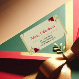 Etiqueta de Endereço de Natal
