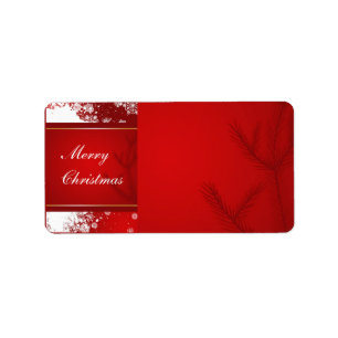 Etiqueta de Endereço de Natal