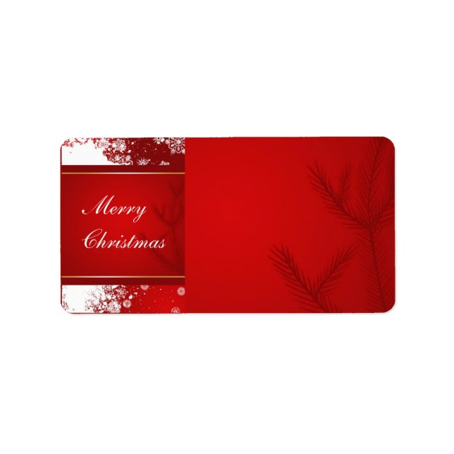 Etiqueta de Endereço de Natal (Frente)