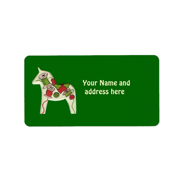 Etiqueta de Endereço de Natal do Quilter (Frente)