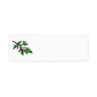 Etiqueta de endereço de Natal/feriado