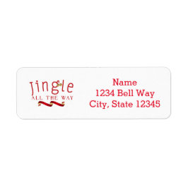 Etiqueta de Endereço de Natal JINGLE ALL THE WAY