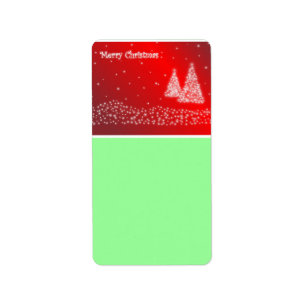 Etiqueta de Endereço de Natal Merry