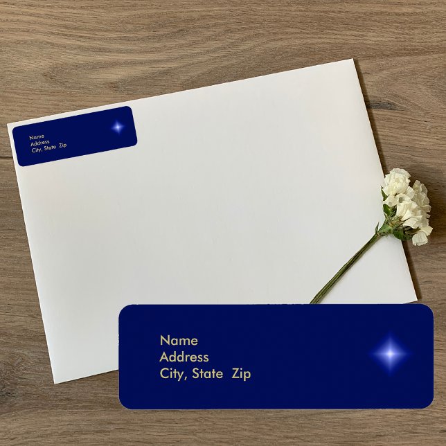 Etiqueta de Endereço de Natal Religioso Cristão (Criador carregado)